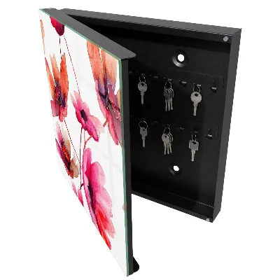 Schlüsselschrank Aquarellblumen