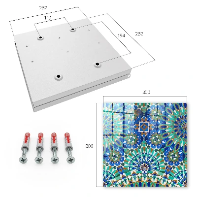 Schlüsselschrank Geometrisches Mosaik