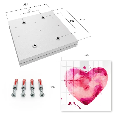 Schlüsselschrank für den Flur Herz der Liebe