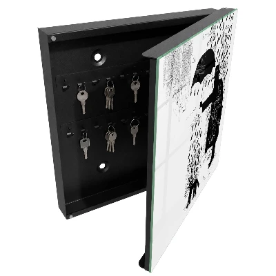 Schlüsselkasten modern Schwarze Silhouette