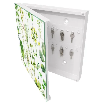 Schlüsselschrank für den Flur Pflanzen-Aquarell