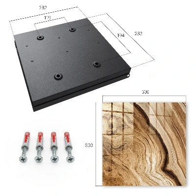 Schlüsselschrank für den Flur Wellen aus Holz