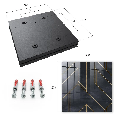 Schlüsselschrank für den Flur Geometrische Struktur