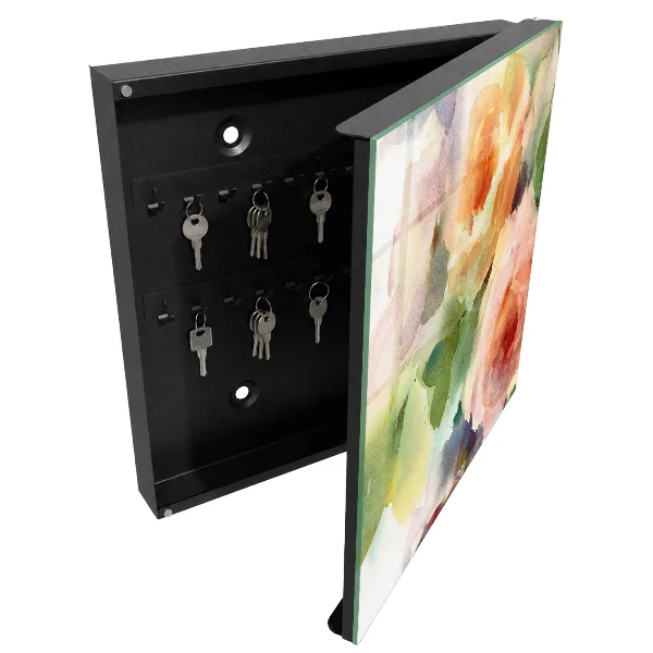 Schlüsselschrank Blumenmotiv