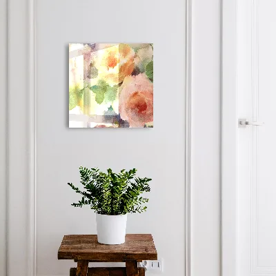 Schlüsselschrank Blumenmotiv