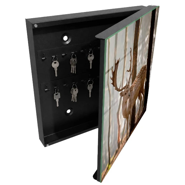 Schlüsselschrank Hirsche im Wald