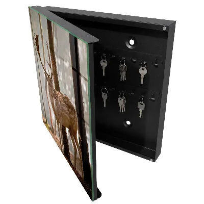 Schlüsselschrank Hirsche im Wald