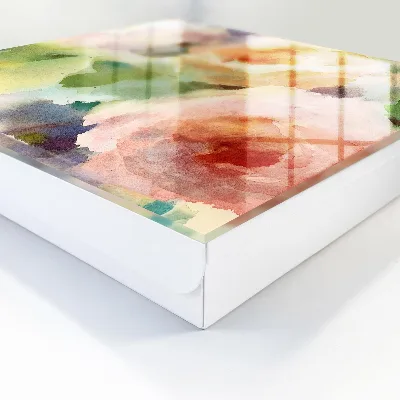 Schlüsselschrank Aquarellblumen