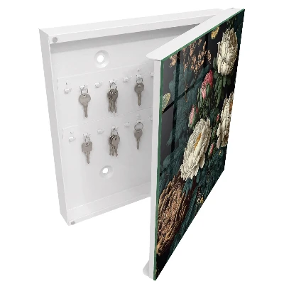 Schlüsselschrank für den Flur Pfingstrosen