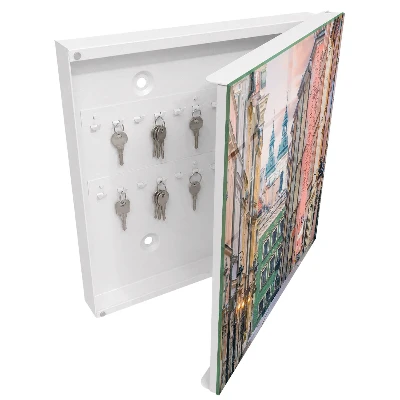 Schlüsselschrank Bunte Mietshäuser