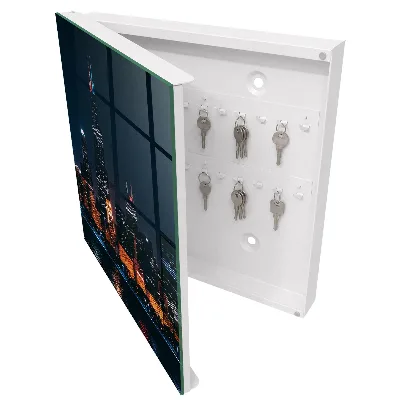 Schlüsselschrank für den Flur Nachtstadt