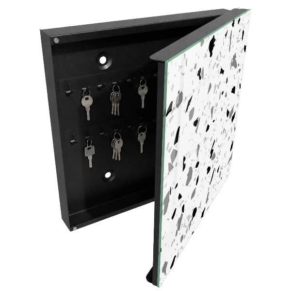Schlüsselkasten modern Monochromer Terrazzo