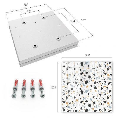 Schlüsselschrank Terrazzo-Muster