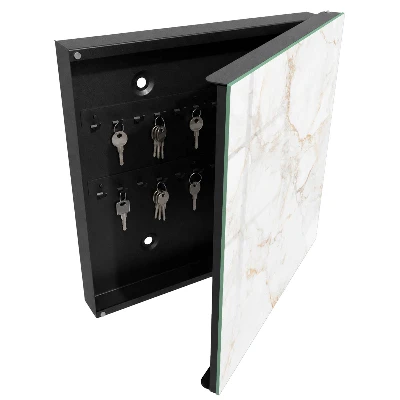 Schlüsselschrank für den Flur in eleganter Marmoroptik