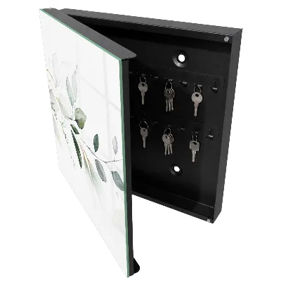 Schlüsselschrank Aquarellblätter