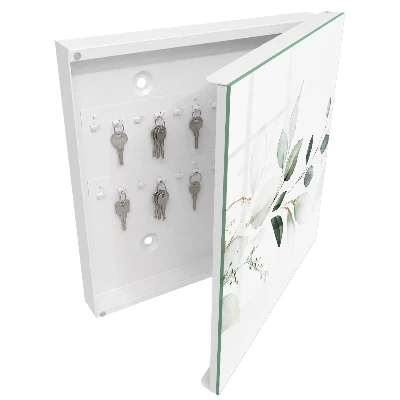 Schlüsselschrank Aquarellblätter