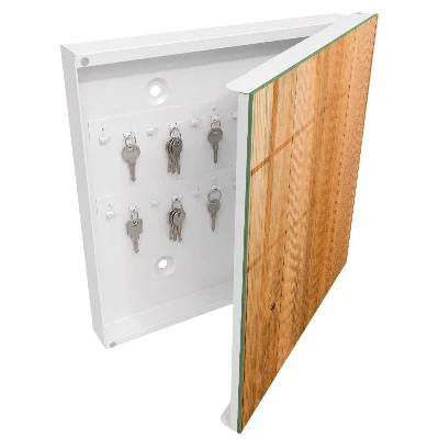 Schlüsselschrank für den Flur Holzstruktur