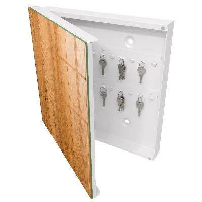 Schlüsselschrank für den Flur Holzstruktur