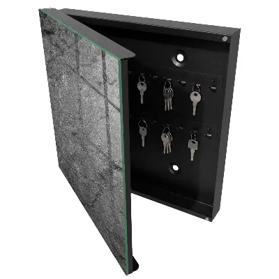 Schlüsselschrank für den Flur Grauer Stein