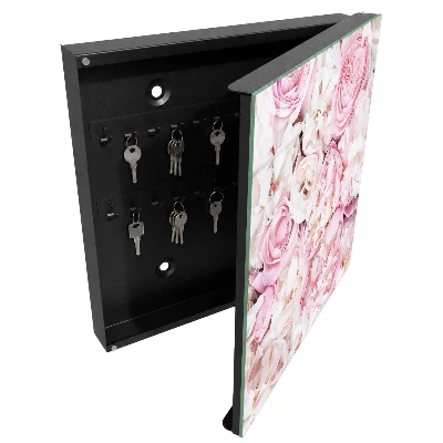 Schlüsselschrank für den Flur Pastellblumen