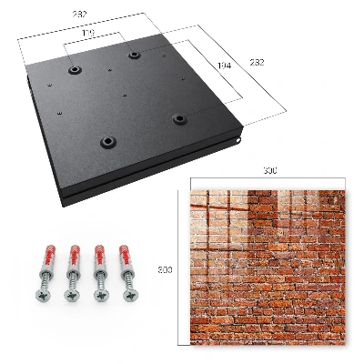 Schlüsselschrank Ziegelmauer