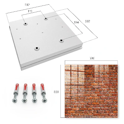 Schlüsselschrank Ziegelmauer