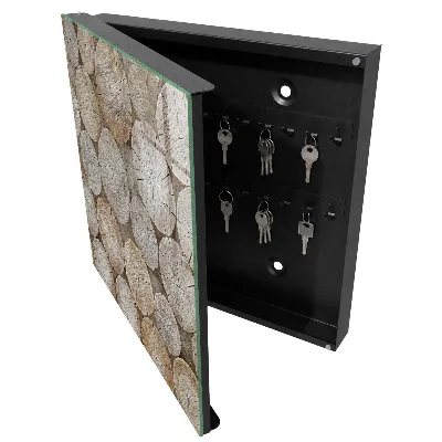 Schlüsselschrank Holzkreise