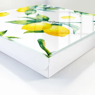 Schlüsselkasten modern Aquarell-Zitronen