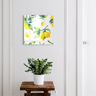 Schlüsselkasten modern Aquarell-Zitronen