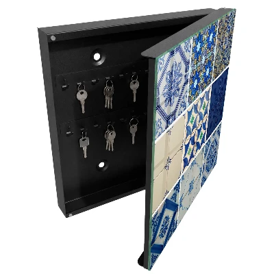 Schlüsselschrank mit Azulejos-Fliesen Design