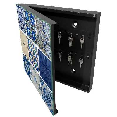 Schlüsselschrank Azulejos-Fliesen
