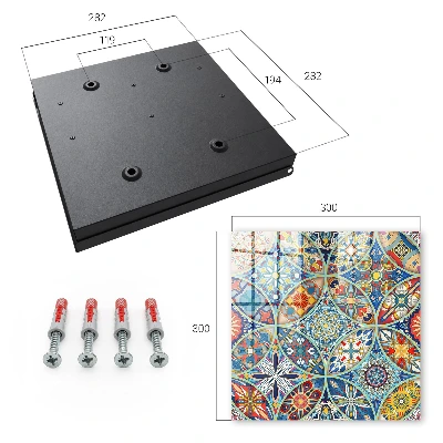 Schlüsselkasten modern Farbenfrohes Mosaik