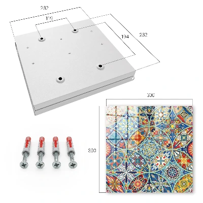 Schlüsselkasten modern Farbenfrohes Mosaik