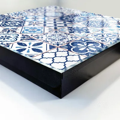 Schlüsselschrank Blaue Fliesen