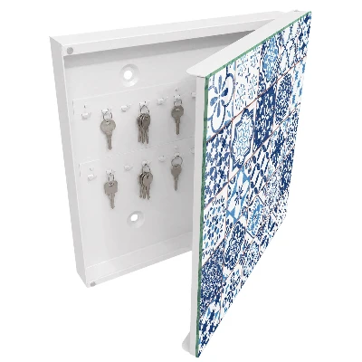 Schlüsselschrank Blaue Fliesen