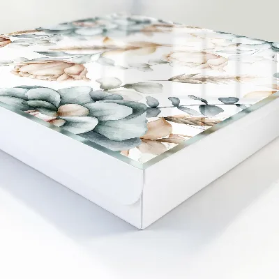 Schlüsselschrank Aquarellblumen