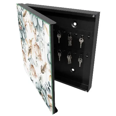 Schlüsselschrank Aquarellblumen