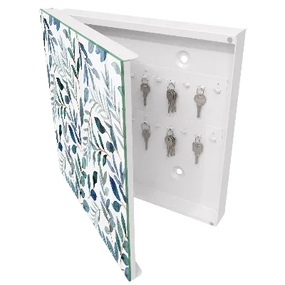 Schlüsselschrank für den Flur Pflanzen-Aquarelle