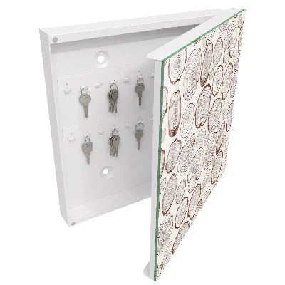 Schlüsselschrank für den Flur Holzringe