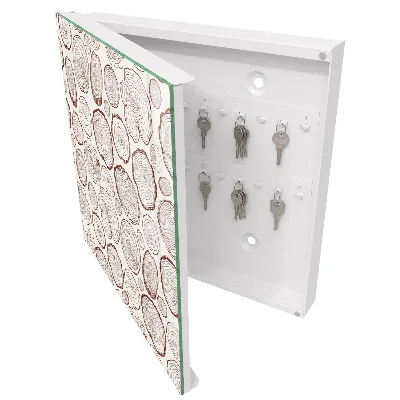 Schlüsselschrank für den Flur Holzringe