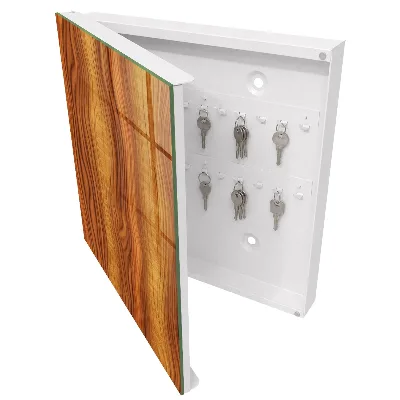 Schlüsselschrank Holzwellen