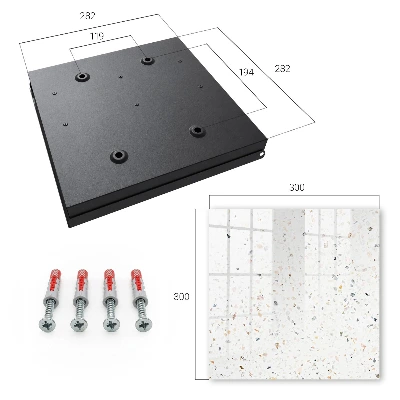 Schlüsselschrank für den Flur Heller Terrazzo