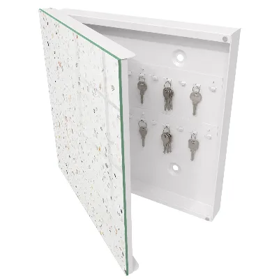Schlüsselschrank für den Flur Heller Terrazzo