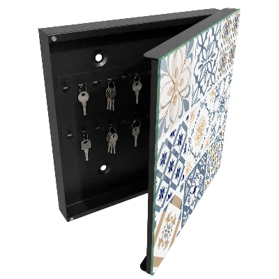 Schlüsselschrank mit Fliesenmuster