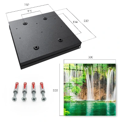 Schlüsselschrank für den Flur Grüner Wasserfall