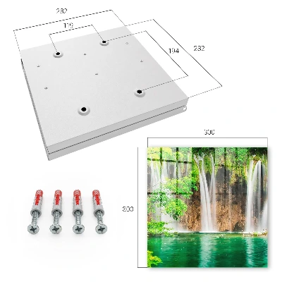 Schlüsselschrank für den Flur Grüner Wasserfall