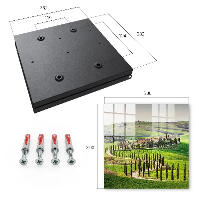 Schlüsselschrank Toskana-Landschaft