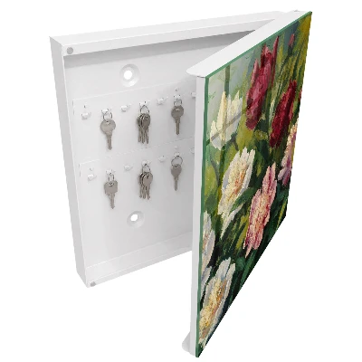 Schlüsselschrank für den Flur Bunte Blumen