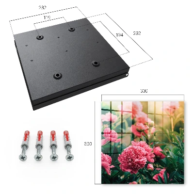 Schlüsselschrank für den Flur Rosa Pfingstrosen