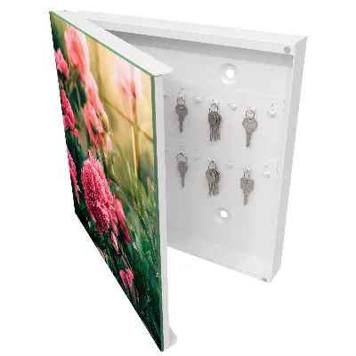 Schlüsselschrank für den Flur Rosa Pfingstrosen